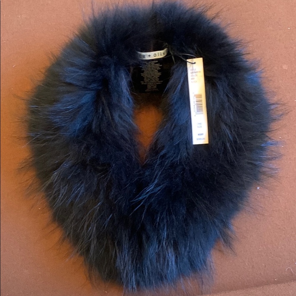 Alice and Olivia real fur wrap NWT